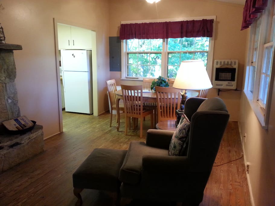 Dining Area and Fireplace