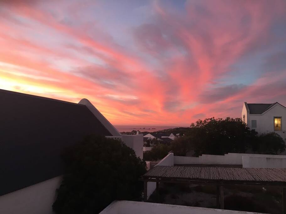 Beatutiful sunset from the balcony