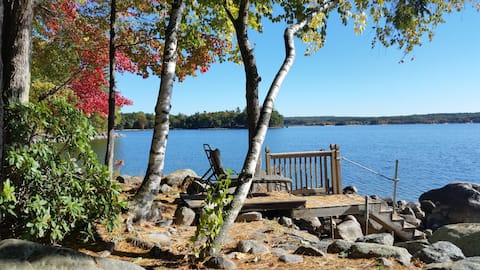 Rustic, cozy cabin on Sebago Lake.  A hidden gem.