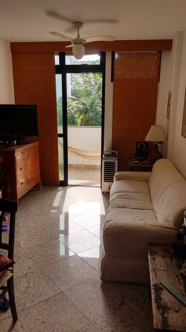 Living room with balcony