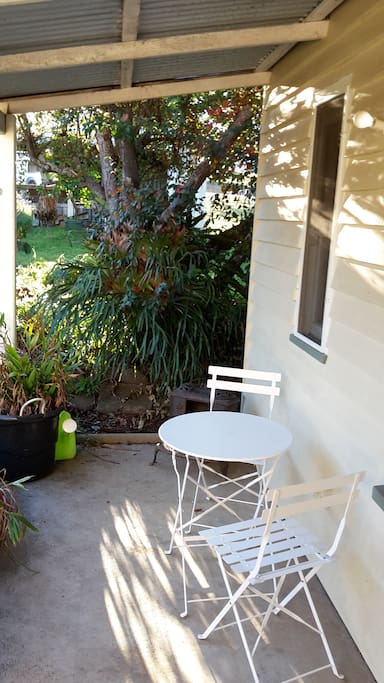 Outside verandah with BBQ available