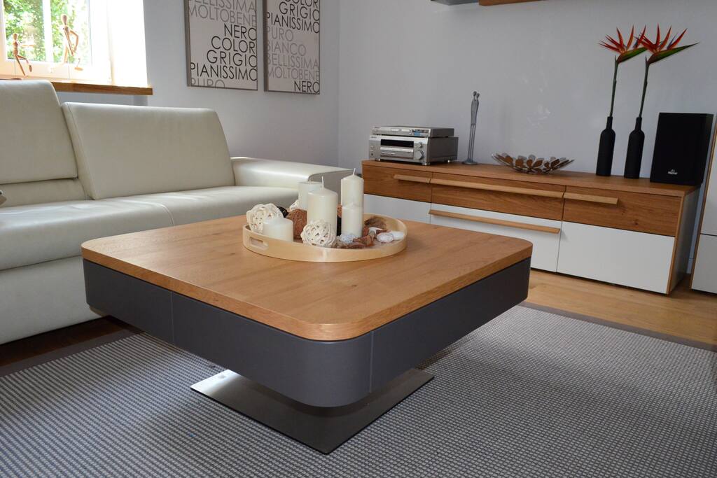 Comfortable living room with TV and very fast internet WiFi.