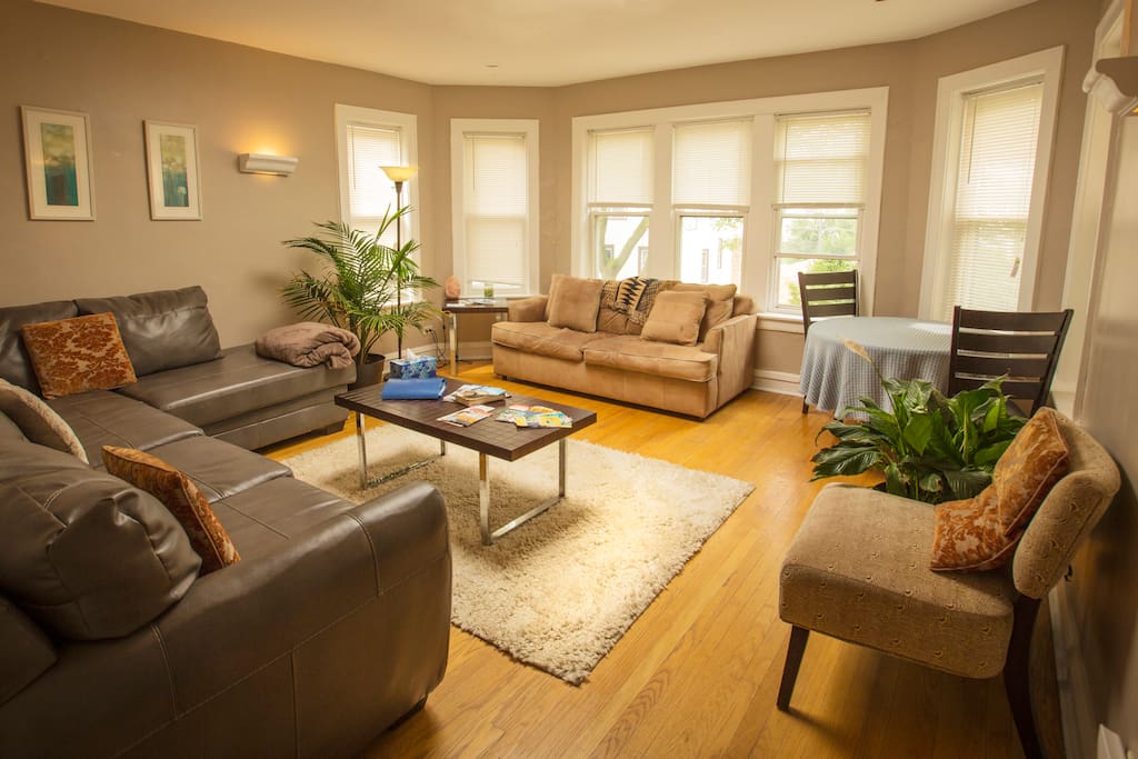Living room with awesome skylight