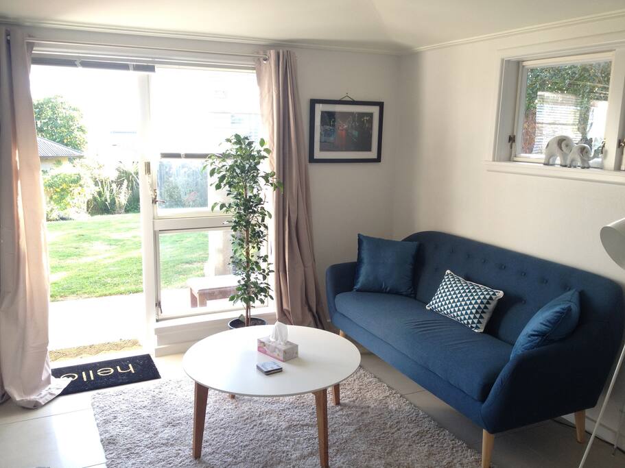 Bright and direct access from lovely family garden