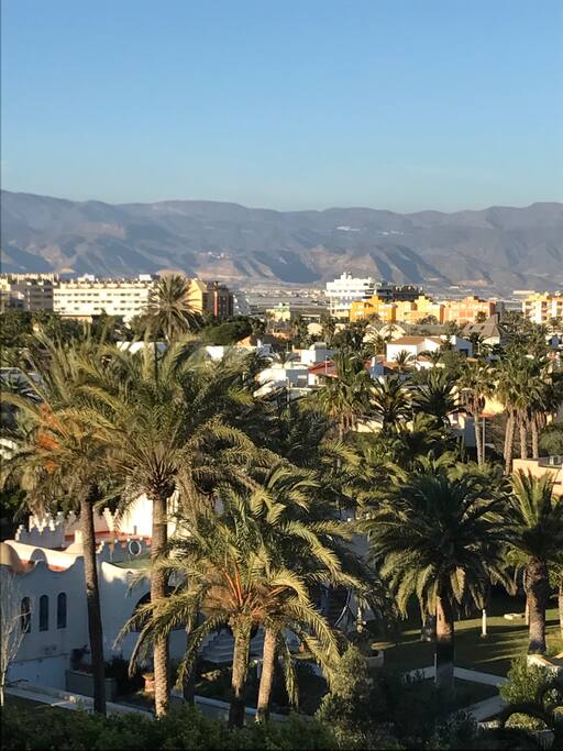 Vistas de las montañas desde la terraza