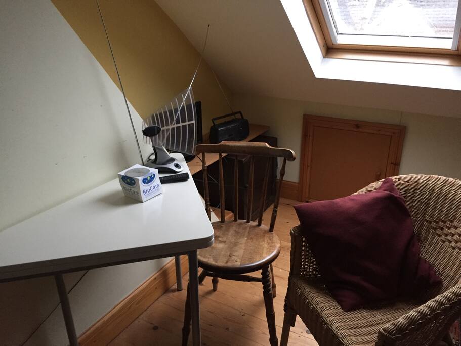 The table opens out to double that size.