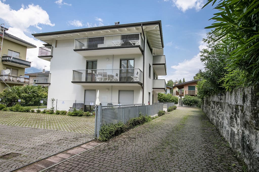 The apartment building in a quiet position