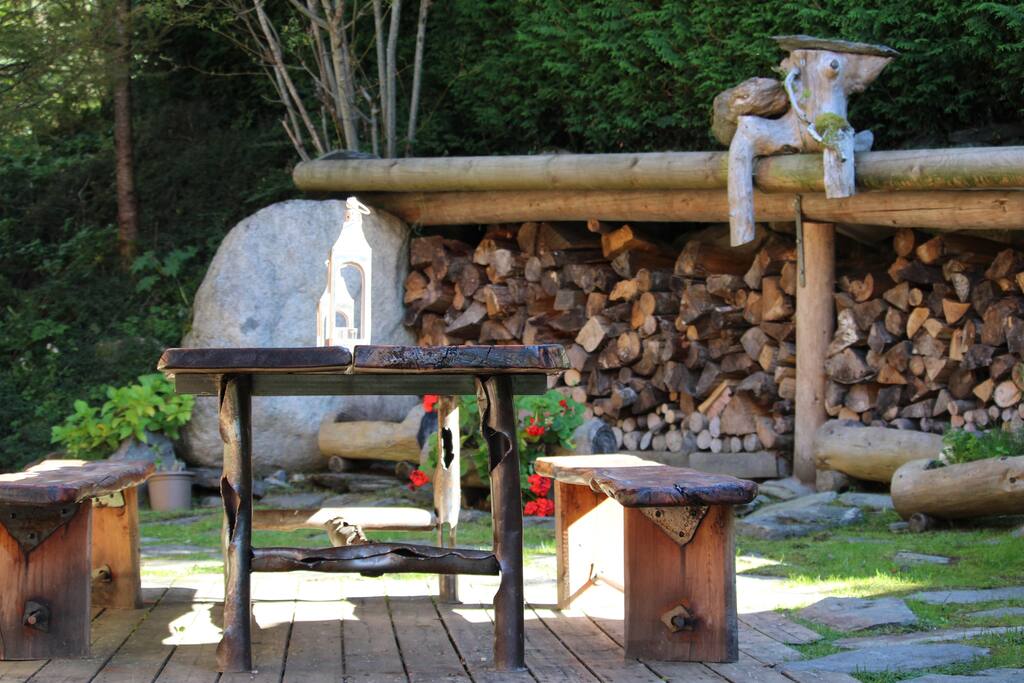 Back garden ideal for BBQ's.