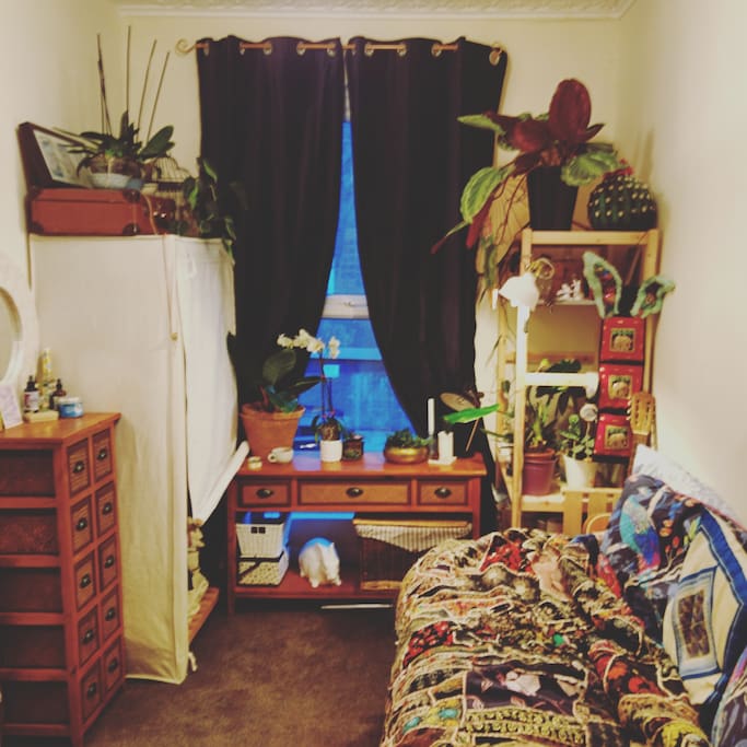 A beautiful cosy boho space to chill in close to the city
