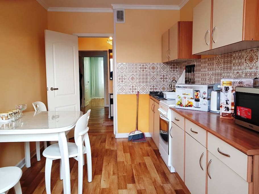 Kitchen view from window side