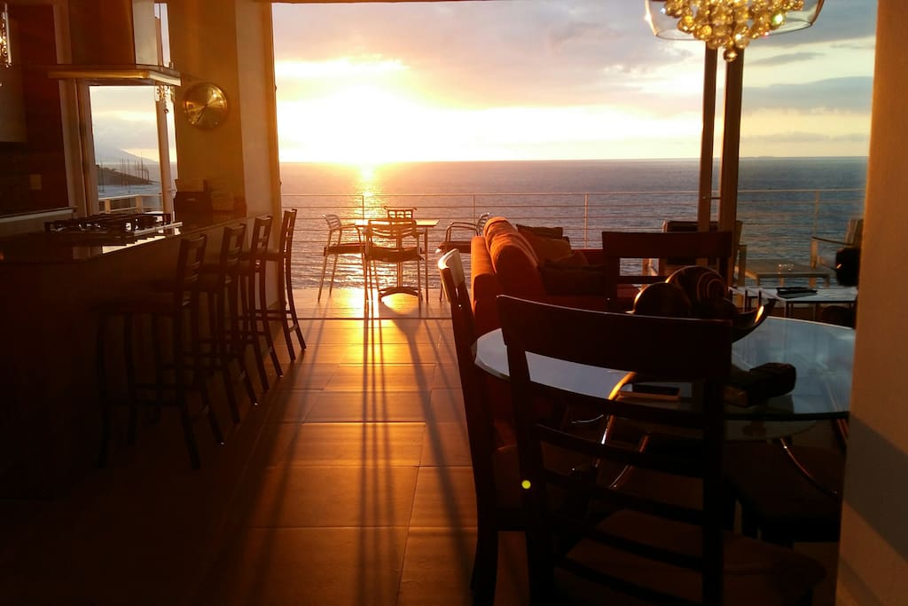 Sunset view from the unit