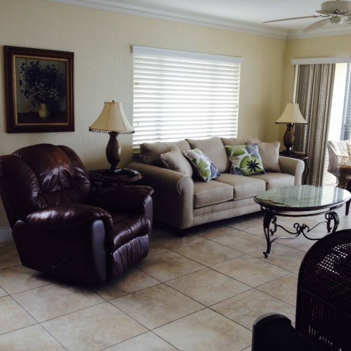 View of living room from hallway.