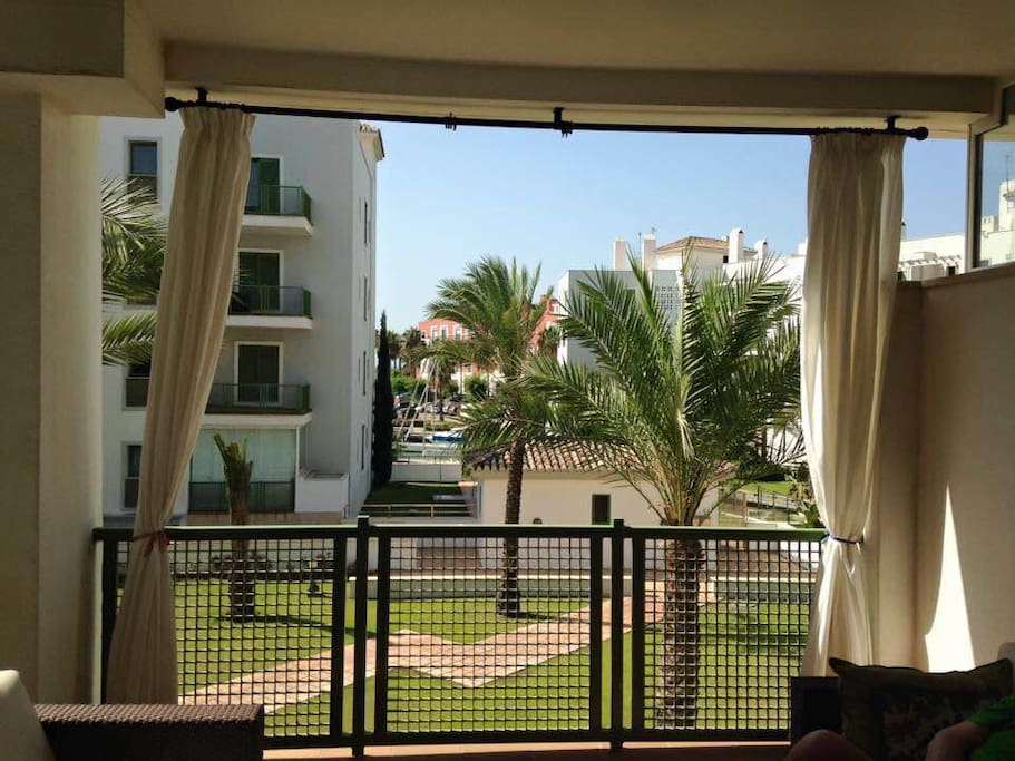 The privacy of the gazebo..