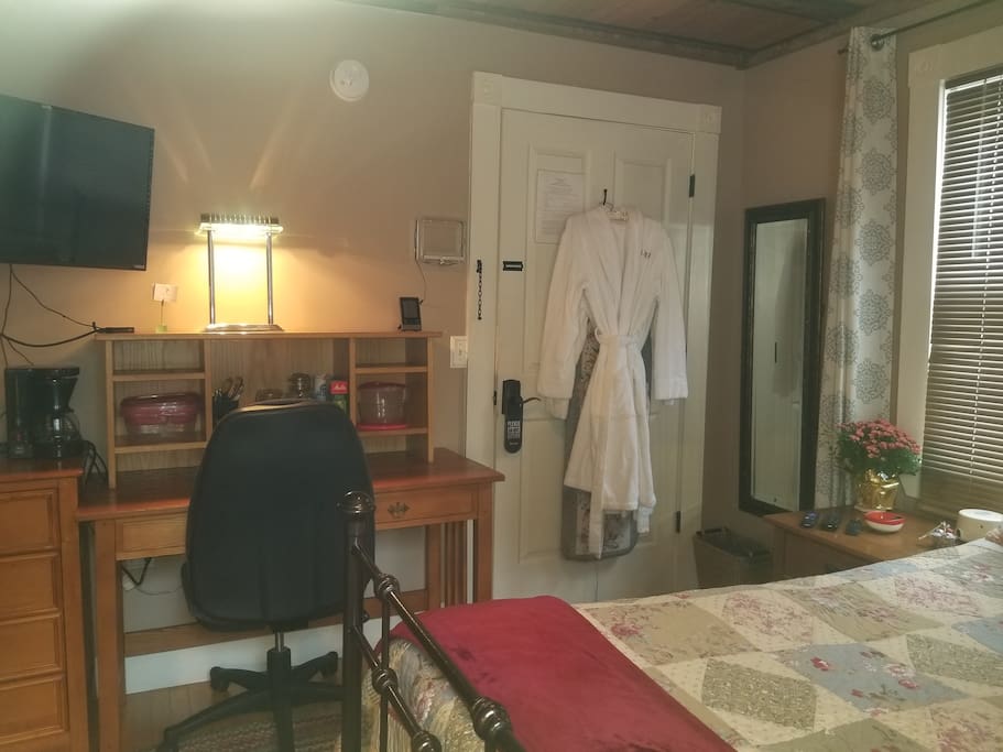 Room stay includes plush LL Bean bathrobe