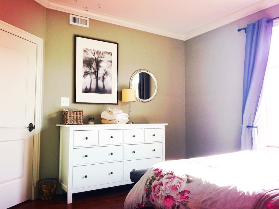dresser in room