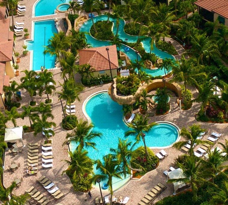 Ariel view of resort