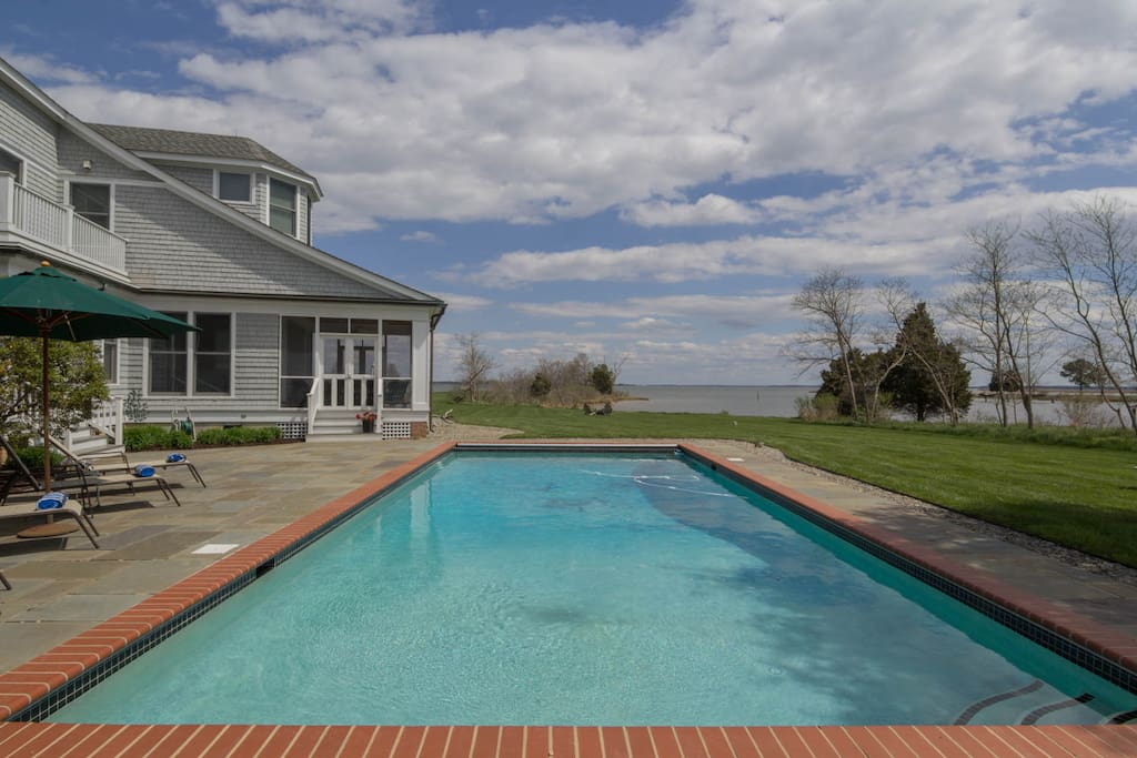 Pool House View