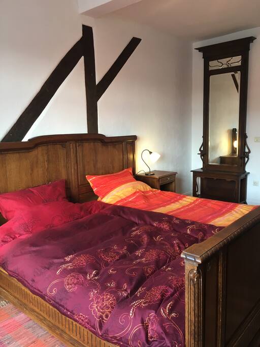 ...mit großem Doppelbett