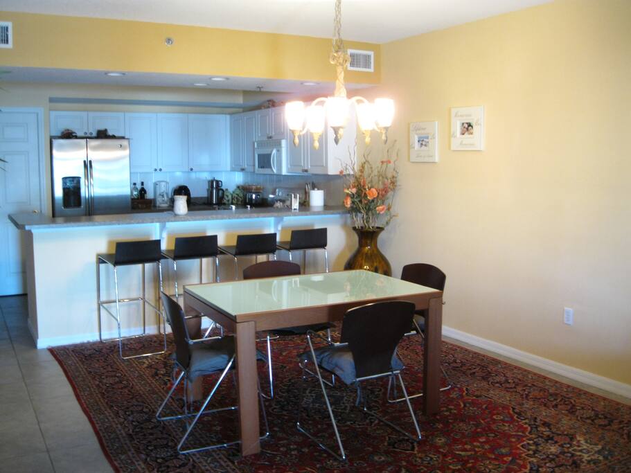 Open dining room