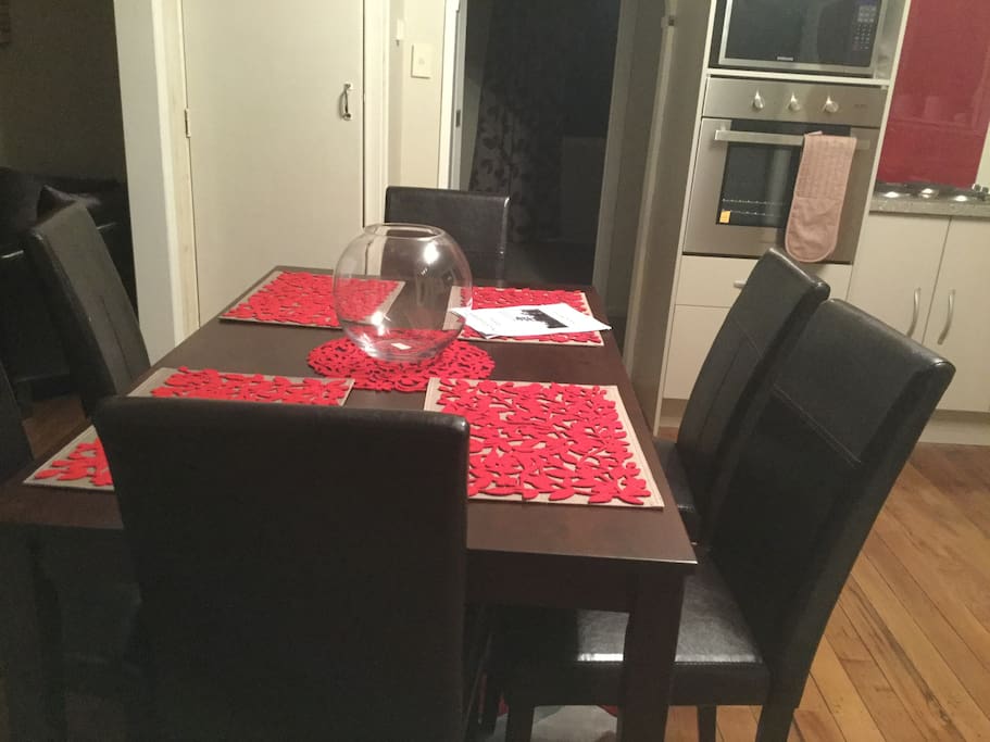 Dining for six.