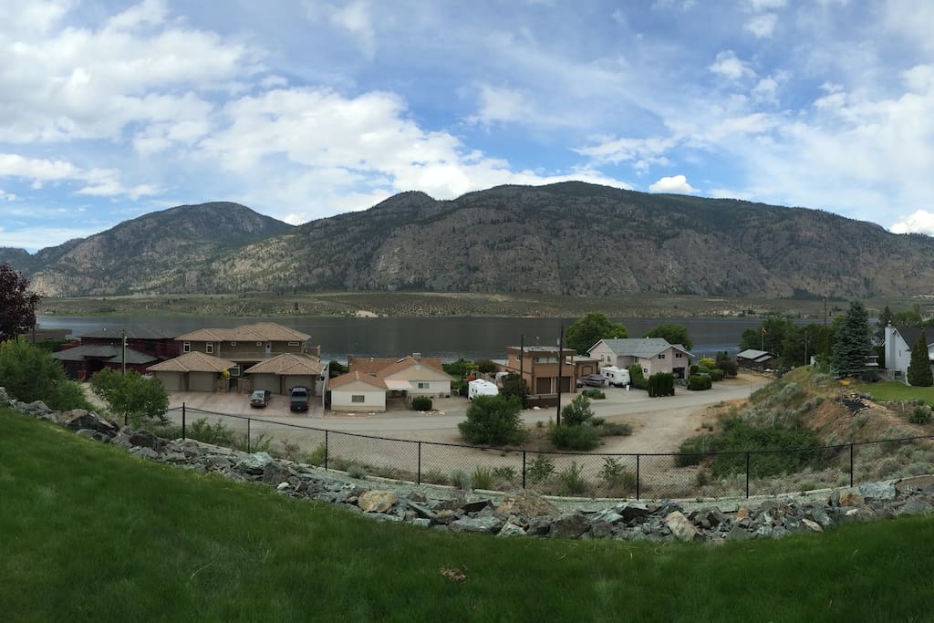 Panoramic of Lake and Mountains