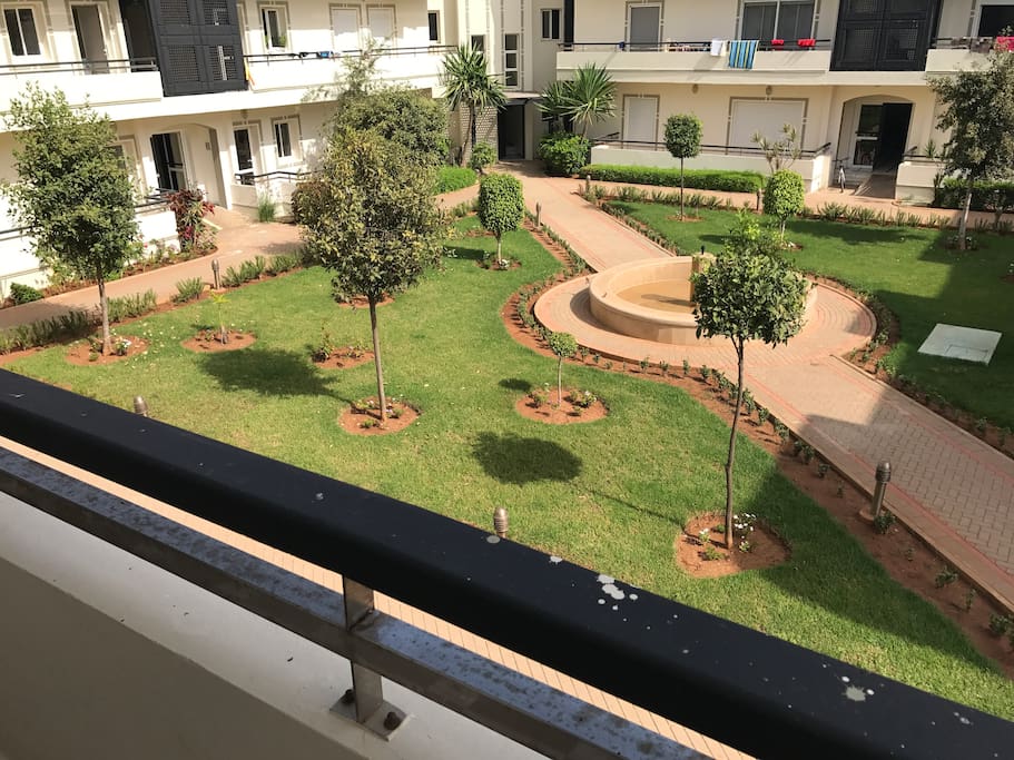 Balcon vue jardin