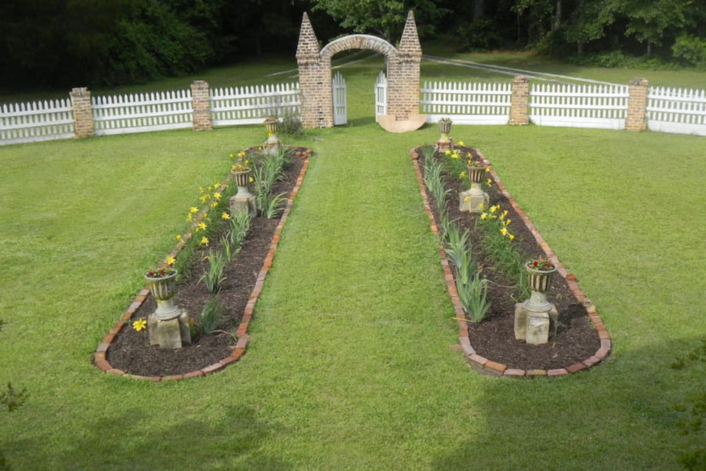 The front yard in spring