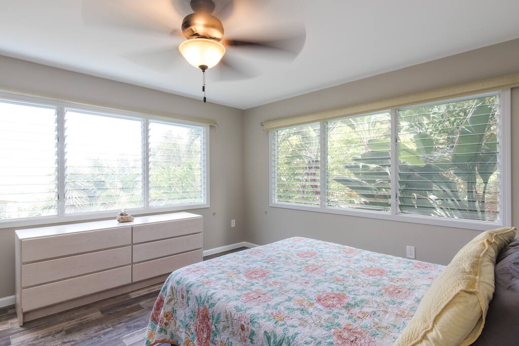 Bedroom with tons of natural light and fresh air breezes