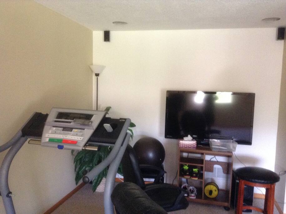 Gym in basement