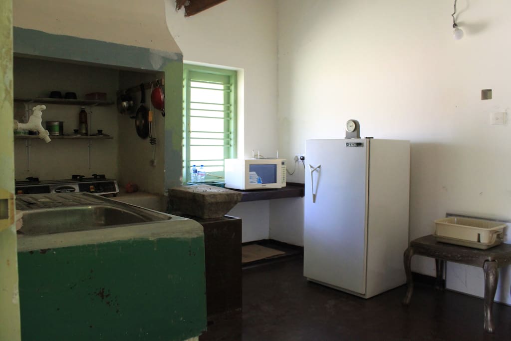 The kitchen simple but functional