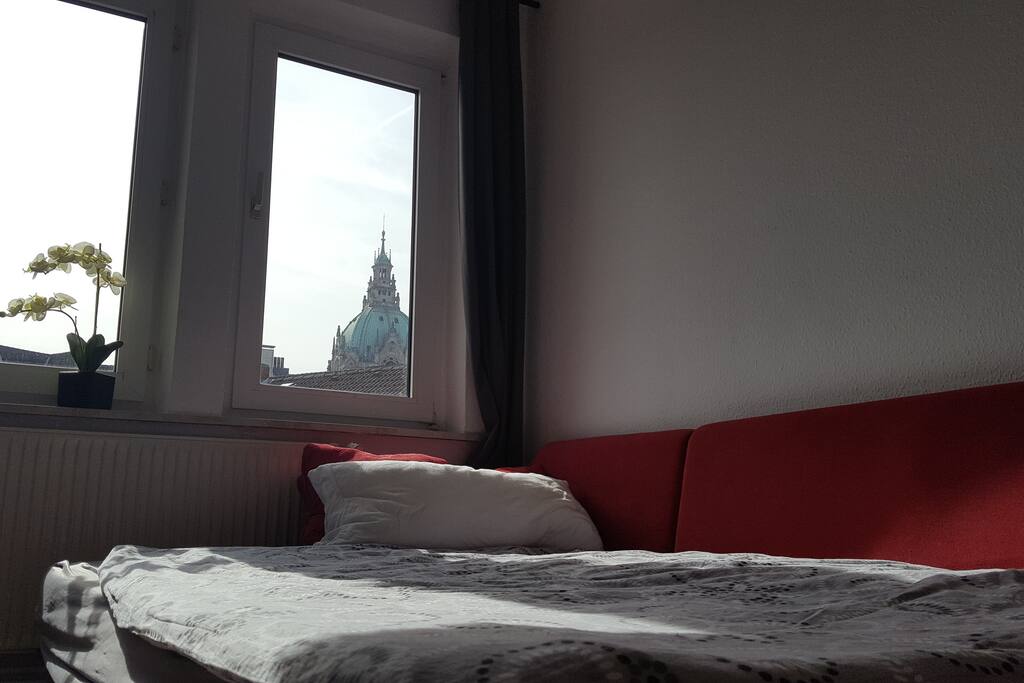 Blick auf das Rathaus
