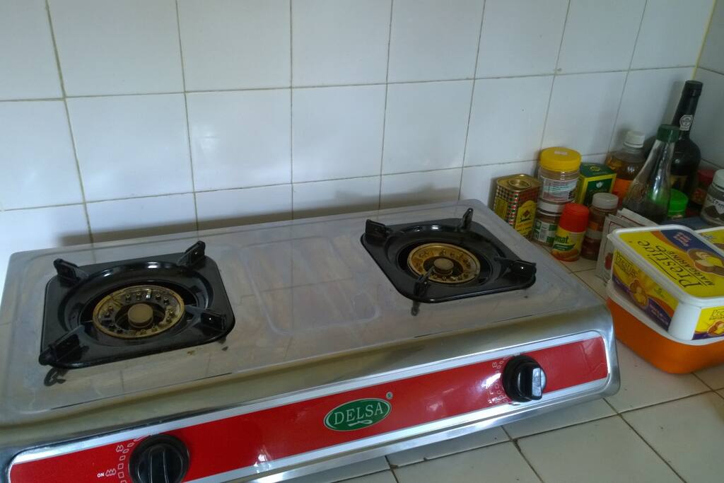 Where we cook. Feel free to use our amazing spices!