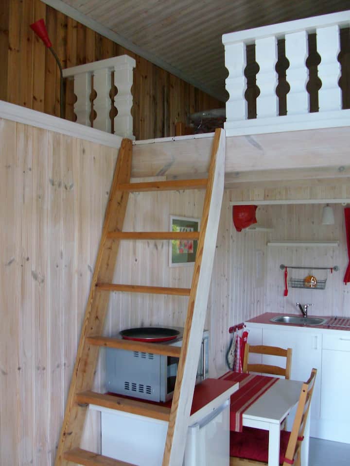 Trap naar loft en bedden