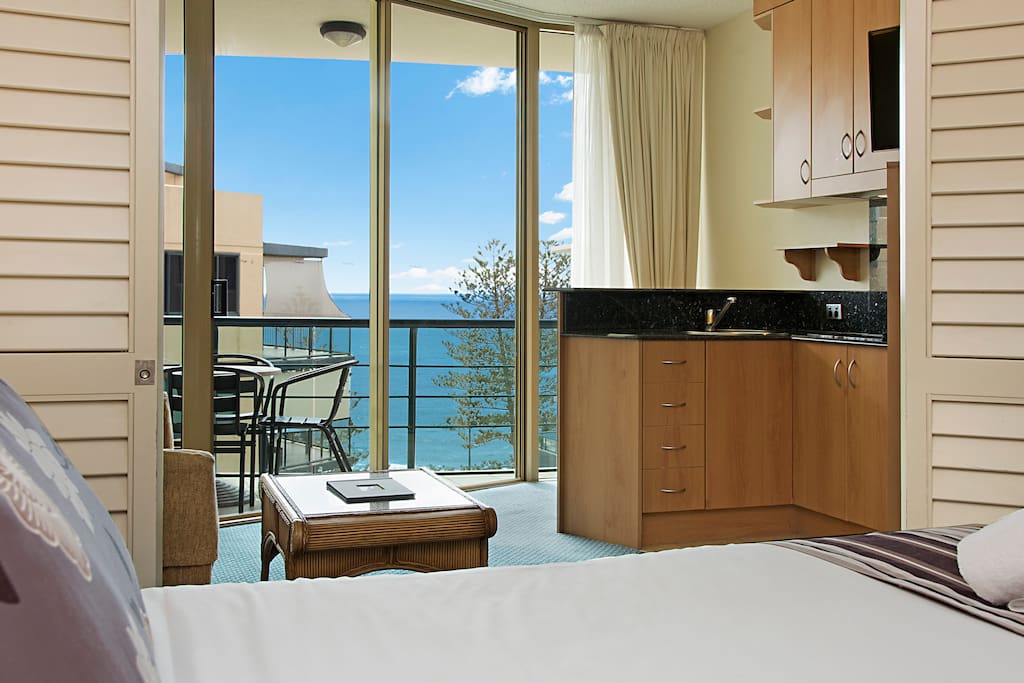 Lie in bed and check out the waves