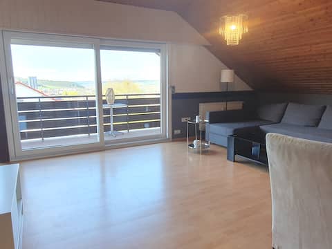 quiet apartment with a view in Tauberbischofsheim