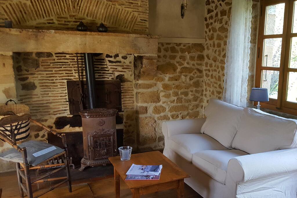 Knusse huiskamer van de Cottage