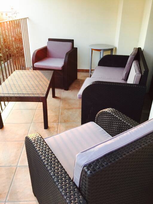 Enjoy the sunset sipping some wine out in the terrace.