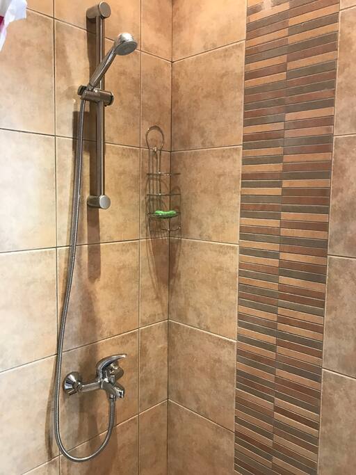 Bathroom with toilets and shower