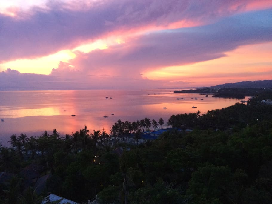 Sunrise patio view