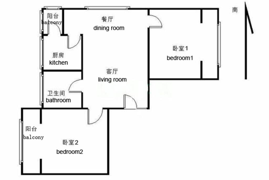 房间周正,户型好