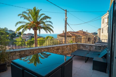 Village House, Renovated, sea view