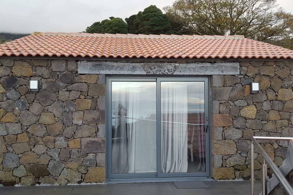 Terraço de entrada para o apartamento