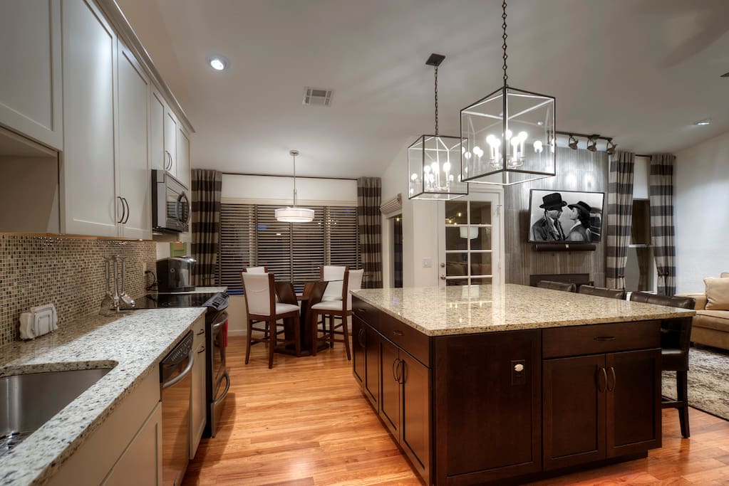Newly remodeled kitchen and dining area