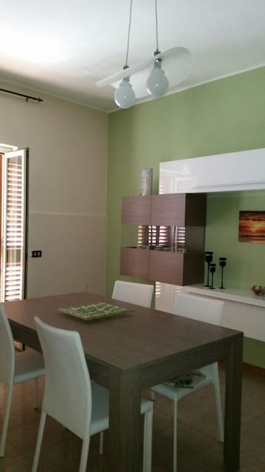 Soggiorno con divano letto due posti