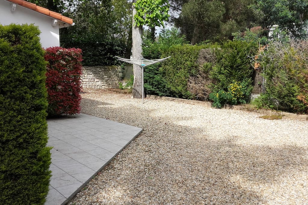 Jardin arrière maison
