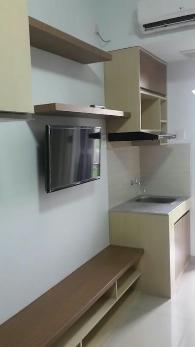 Complete with 29" TV, water heater and washing sink