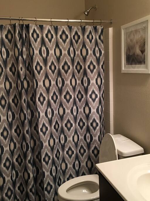 Guest bathroom downstairs that you will use