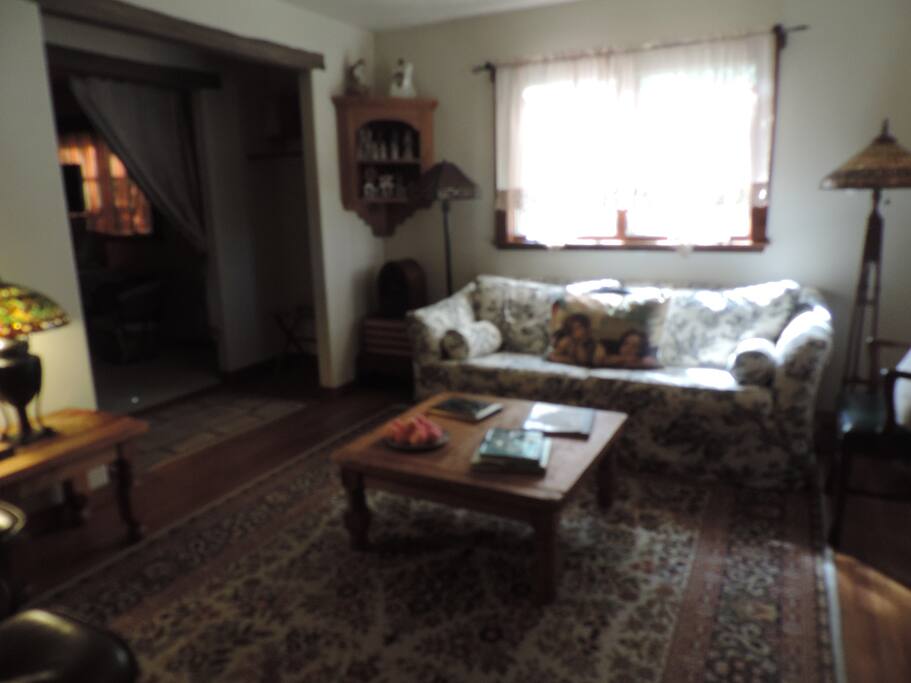 Relax in the delightful living room.