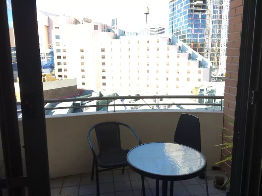 Balcony perfect for smokers