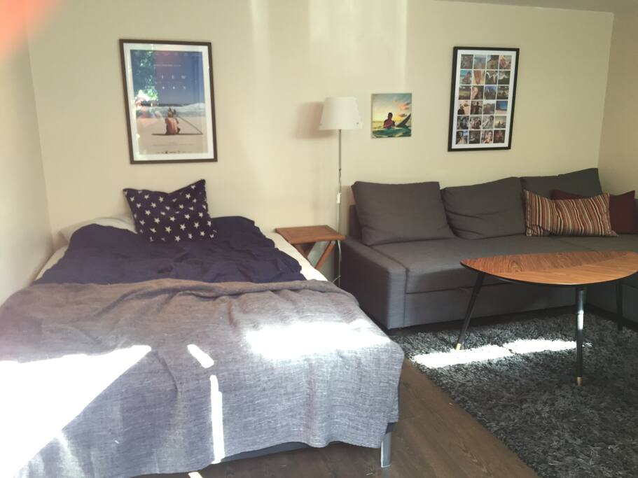 Room 1, bed and sofabed, 55" Smart TV